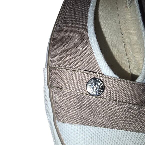 Longchamp Le Pliage Paris Canvas Cap Toe Mocha Ballet Flats Size 39 Slip On - Picture 5 of 7